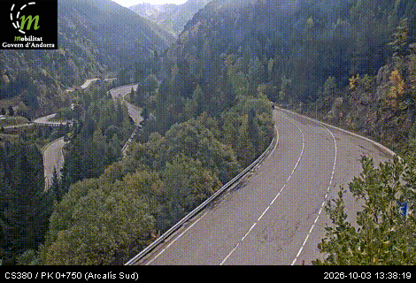 Cámara de tráfico CS380 / PK 0+750 (Arcalís Sud) / 1.900 metres en CS380