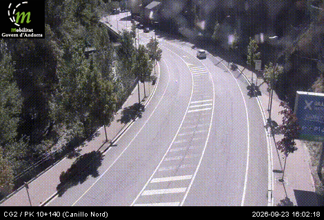 Webcam Canillo Nord, image du réseau routier andorran