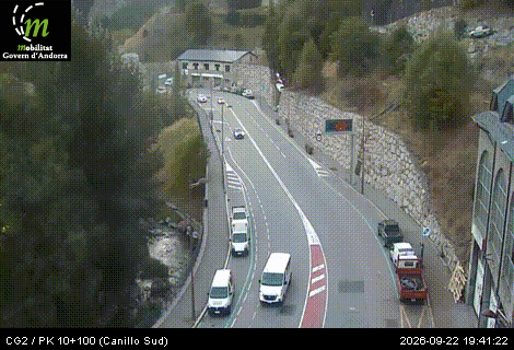 Webcam Canillo Sud, image du réseau routier andorran