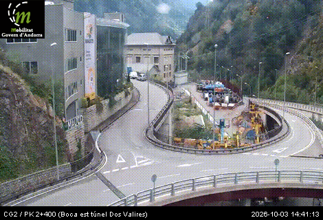 Cámara de tráfico CG2 / PK 2+400 (Boca est túnel Dos Valires) / 1.167 metres en CG2