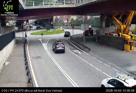 Cámara de tráfico CG2 / PK 2+370 (Boca est túnel Dos Valires) / 1.154 metres en CG2