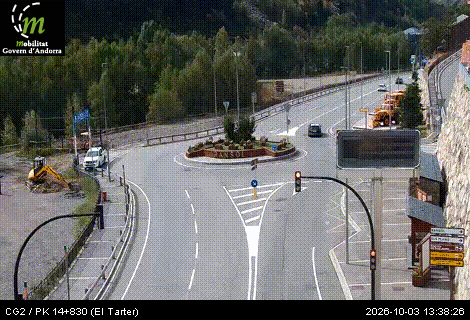 Cámara de tráfico CG2 / PK 14+830 (El Tarter) / 1.663 metres en CG2