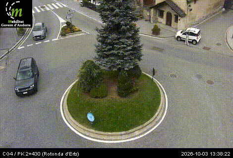 Cámara de tráfico CG4 / PK 2+430 (Rotonda d'Erts) / 1.340 metres en CG4