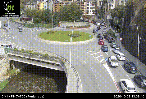 Cámara de tráfico CG1 / PK 7+700 (Fontaneda) / 891 metres en CG1