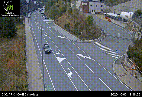 Cámara de tráfico CG2 / PK 16+486 (Incles) / 1.743 metres en CG2
