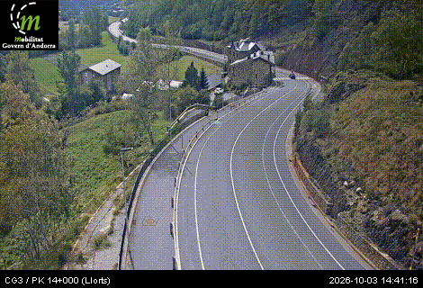 Cámara de tráfico CG3 / PK 14+000 (Llorts) / 1.416 metres en CG3
