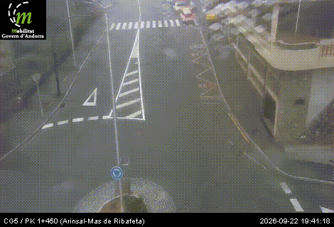 Webcam Arinsal, Mas Ribafeta, image du réseau routier andorran