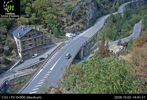 Cámara de tráfico CG2 / PK 8+500 (Meritxell) / 1.436 metres en CG2