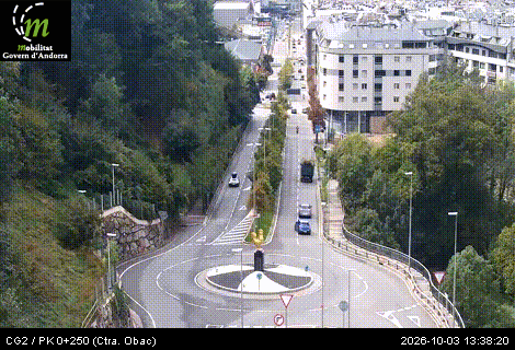 Cámara de tráfico CG2 / PK 0+250 (crta. Obac) / 1.061 metres en CG2
