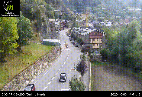 Cámara de tráfico CG3 / PK 9+200 (Ordino Nord) / 1.280 metres en CG3
