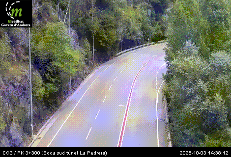 Cámara de tráfico CG3 / PK 3+300 (Boca sud túnel la Pedrera) / 1.113 metres en CG3