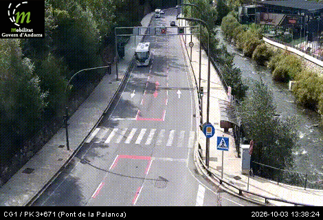 Cámara de tráfico CG1 / PK 3+671 (Pont de la Palanca) / 976 metres en CG1