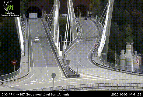 Cámara de tráfico CG3 / PK 4+197 (Boca nord túnel Sant Antoni) / 1.181 metres en CG3