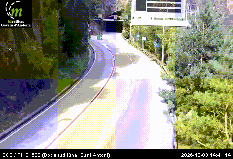Cámara de tráfico CG3 / PK 3+680 (Boca sud túnel Sant Antoni) / 1.140 metres en CG3