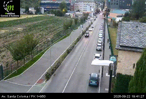 Webcam Avenue Santa Coloma, image du réseau routier andorran