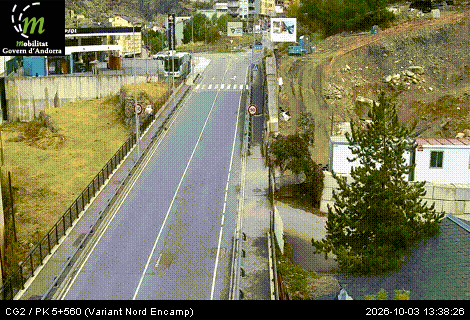 Cámara de tráfico CG2 / PK 5+560 (Variant Nord Encamp) / 1.303 metres en CG2